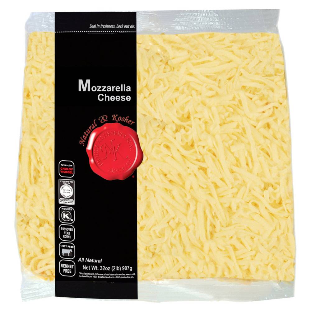 Natural & Kosher Shredded Mozzarella Cheese (32 oz)