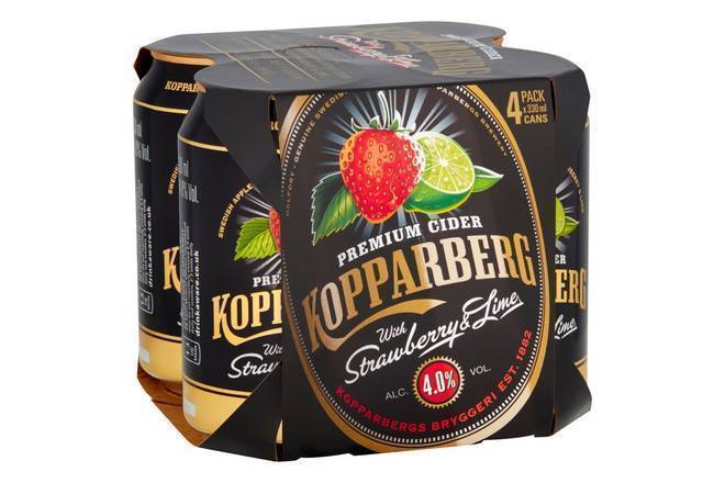 Koppaberg Strawberry & Lime 330ml 4pk