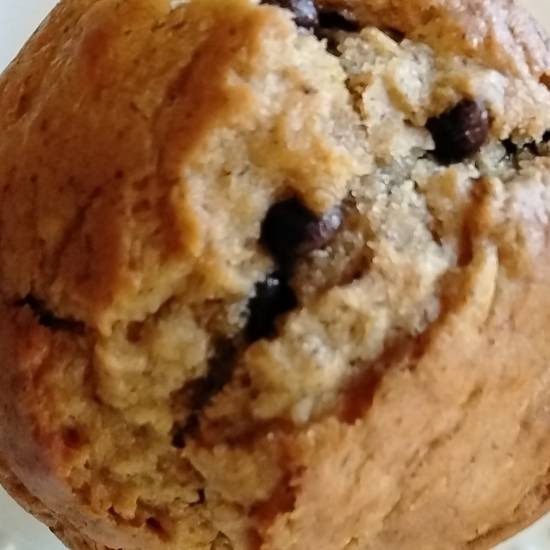 Peanut Butter Chocolate Chip Vegan Muffin
