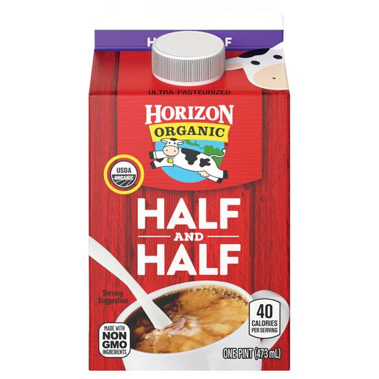 Horizon Organic Half & Half Ultra-Pasteurized Coffee Creamer