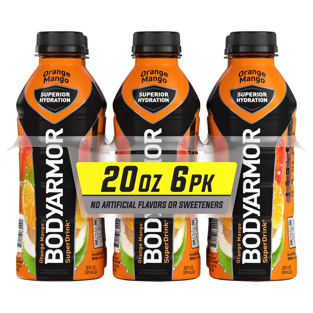 BODYARMOR Orange Mango Super Drink (6 x 20 fl oz)