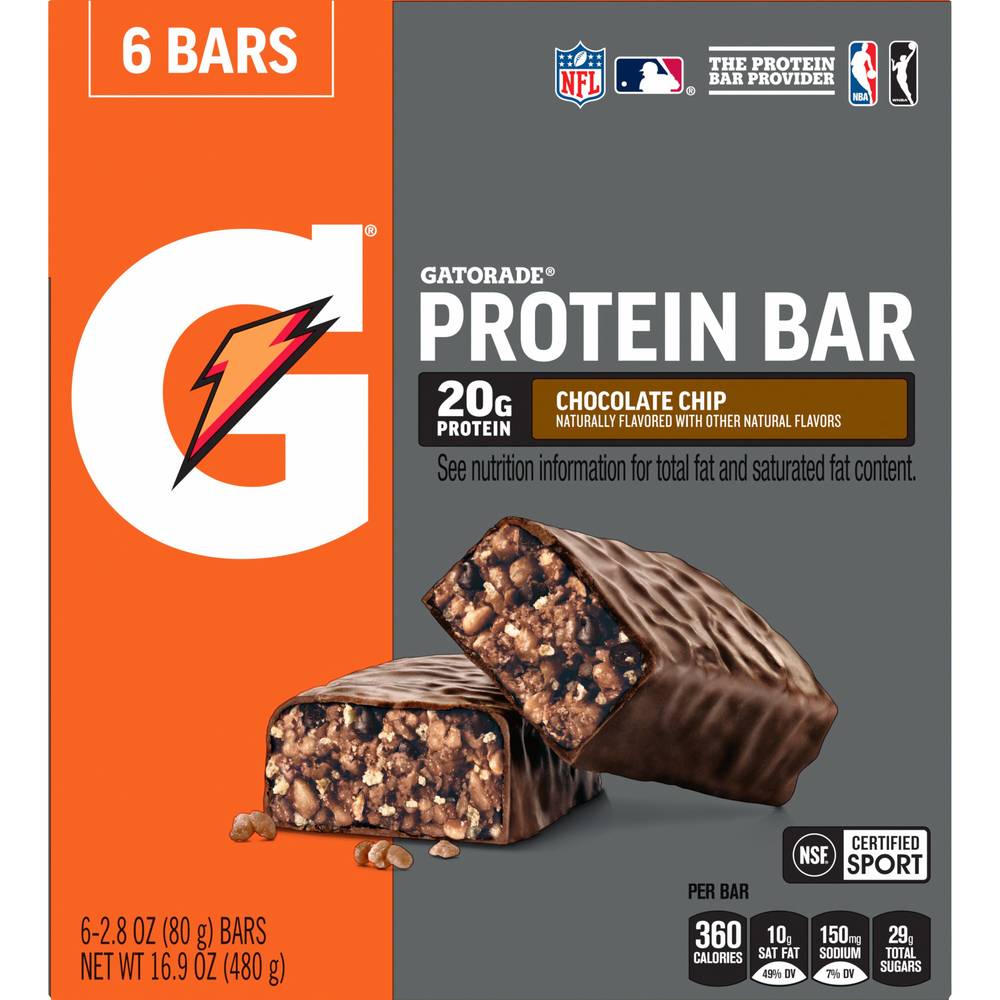 Gatorade Chocolate Chip Whey Protein Bars