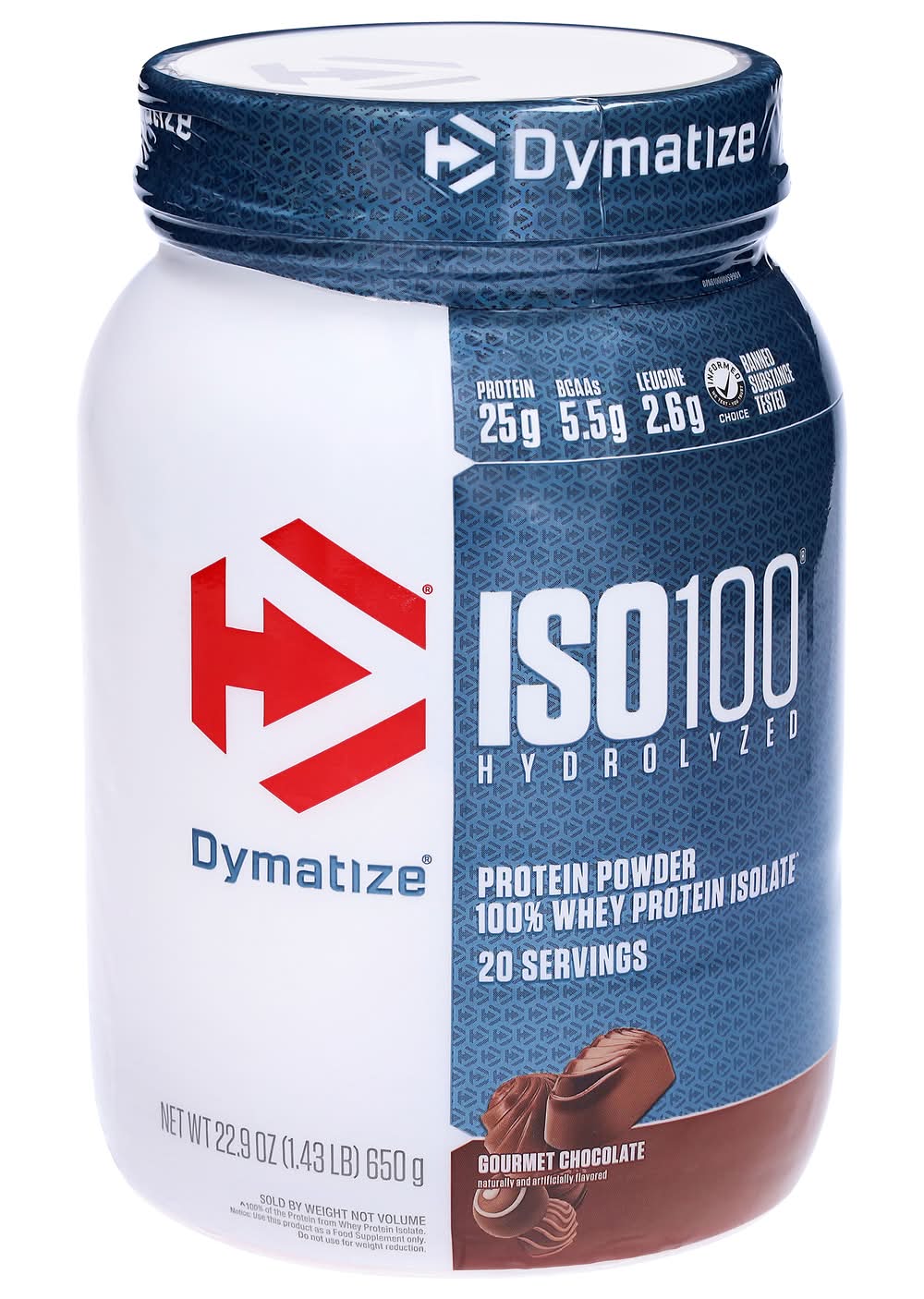 Dymatize Iso 100 Gourment Chocolate Protein Powder (22.6 oz)