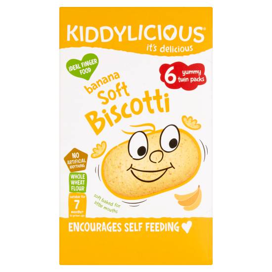 Kiddylicious Biscotti Banana Baby Snack 7 Months+ (6 ct)