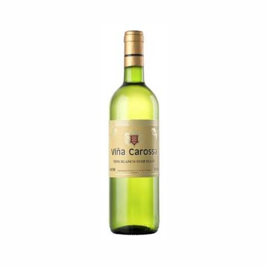 Vino Blanco Viña Carossa Semi-Dulce 750 mL
