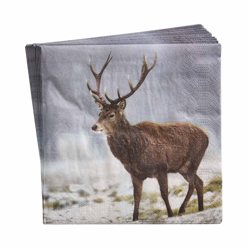 Stag Napkins Pack of 20