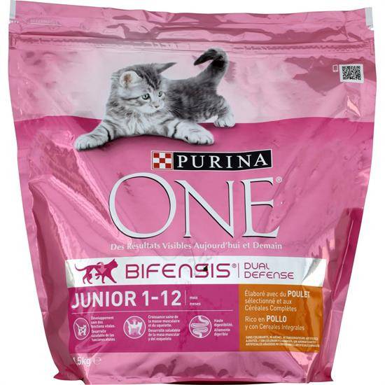 Croquettes pour chat chats Junior poulet PURINA ONE - le sac de 1,5 kg