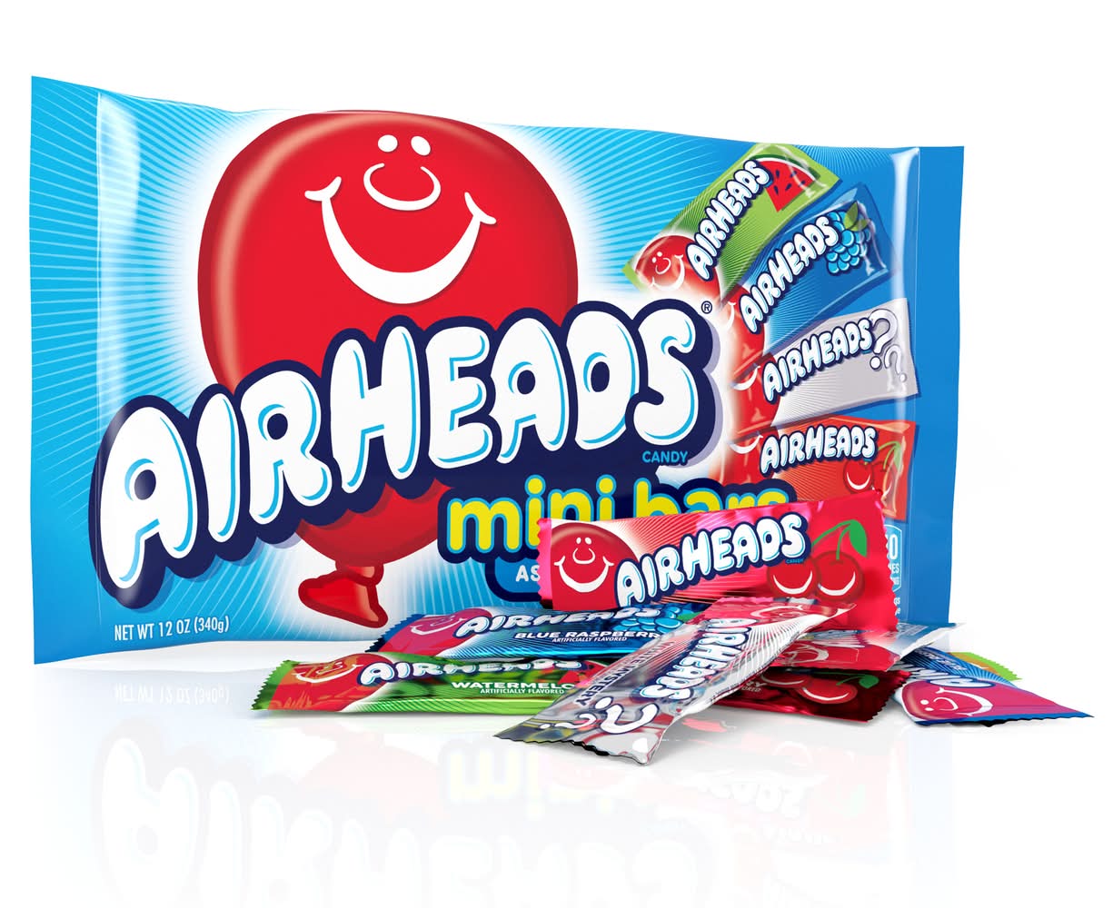 Airheads Mini Bars Candy, Assorted (12 oz)