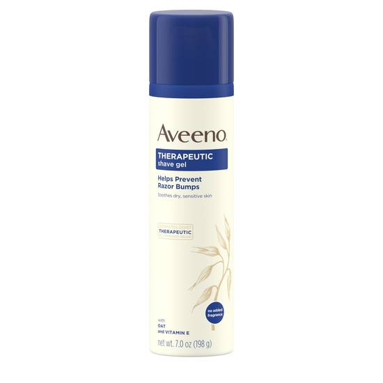 Aveeno Therapeutic Shave Gel with Oat for Sensitive Skin (7 oz)