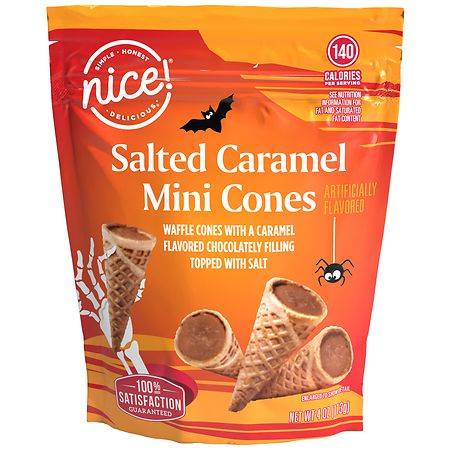 Nice! Salted Mini Cones, Caramel (4 oz)