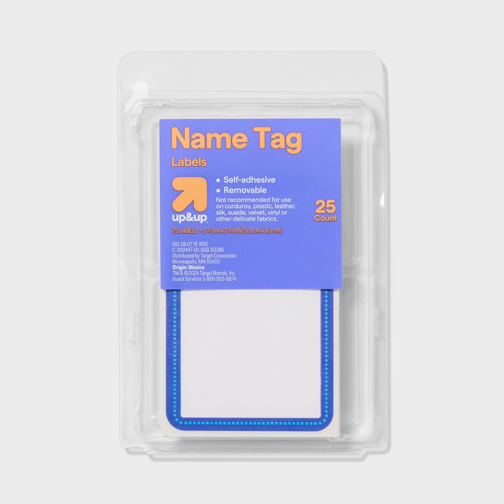 up&up Name Tags, 5.9" x 8.5" (25 ct)