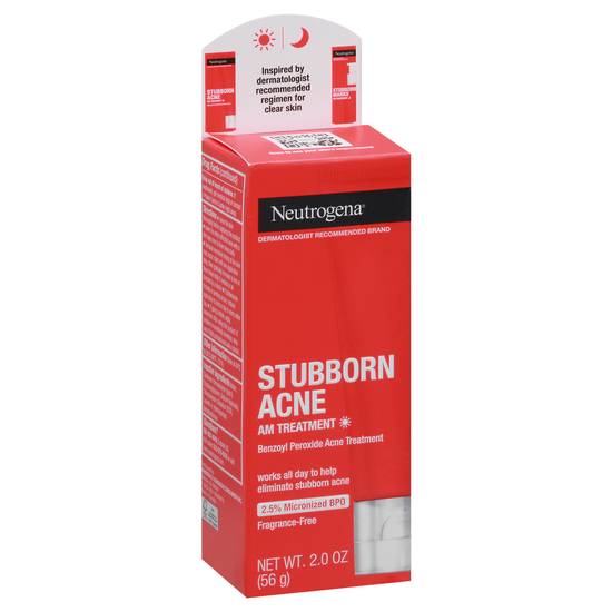Neutrogena Stubborn Acne Am 2.5% Benzoyl Peroxide Treatment (2 oz)