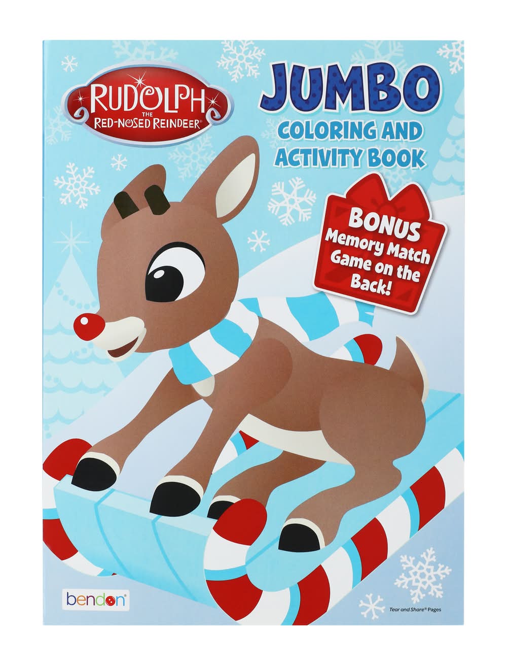 Christmas Holidays Jumbo Coloring Book Rudolph