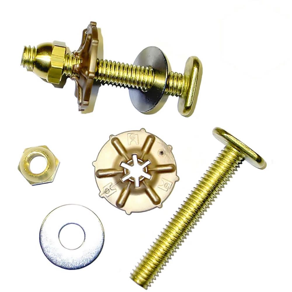 Oatey Johni quick bolt Brass Toilet hardware kit