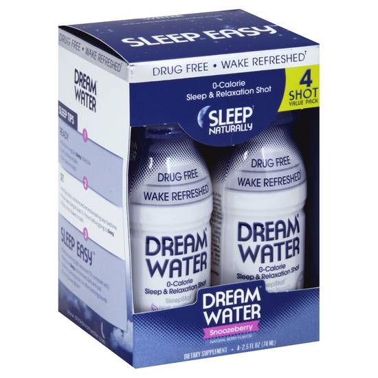 Dream Water Snoozeberry Sleep & Relaxation Shot (4 ct)