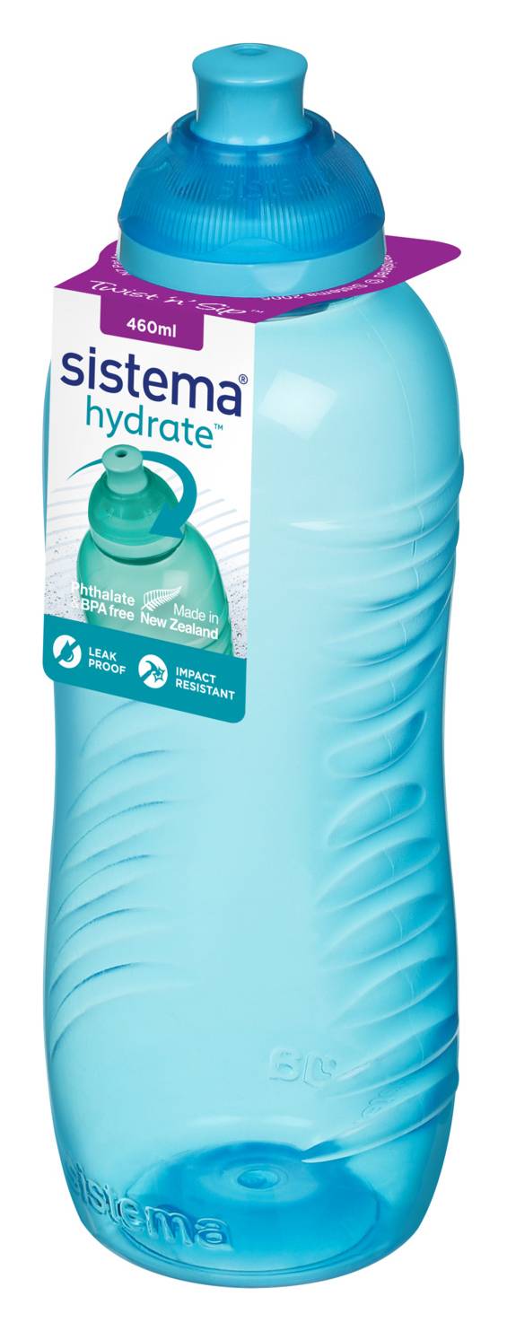 Sistema - Bouteille d'eau, 460mL, bleu ciel