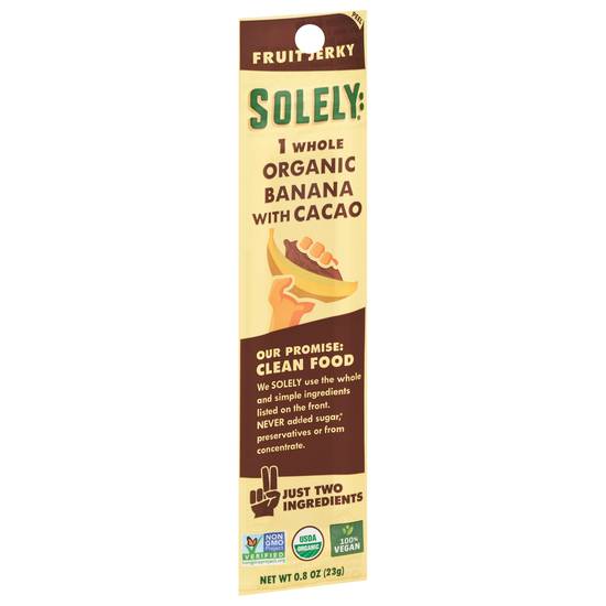 Solely Organic Banana With Cacao Fruit Jerky (0.8 oz)