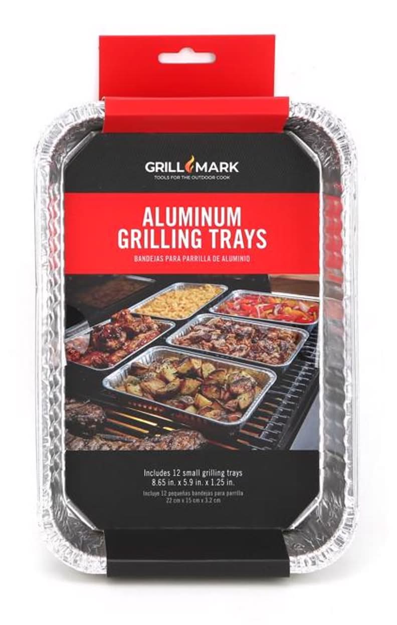 Grill Mark Aluminum Grilling Pan 8.5 In. L X 6 In. W 12 Pk