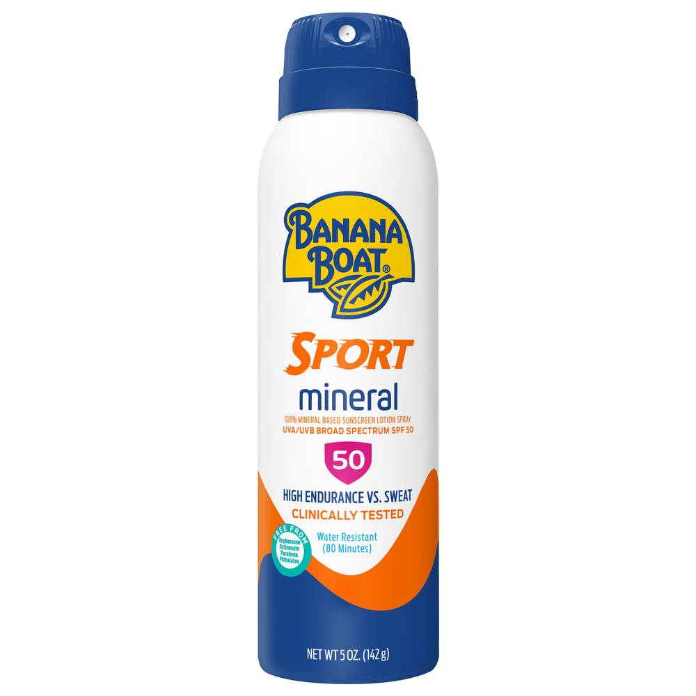 Banana Boat Mineral Sunscreen Sport Spray Spf 50 (5 oz)