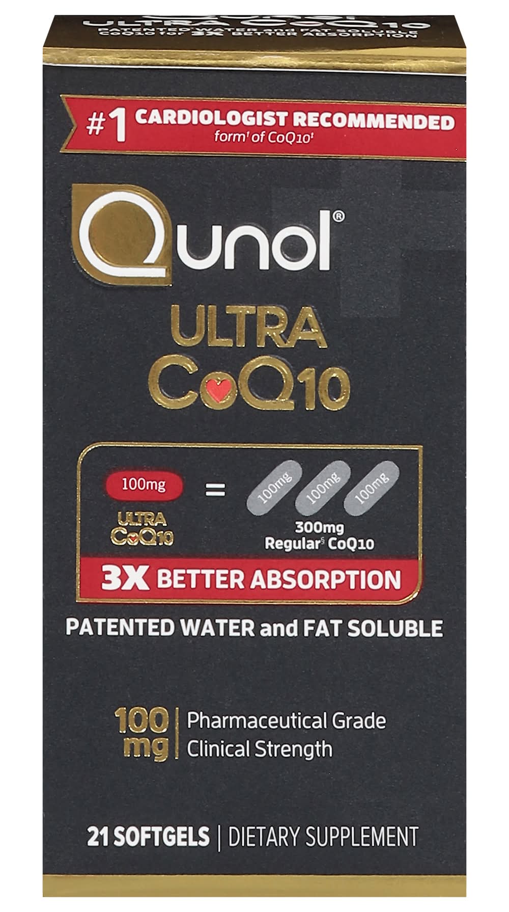 Qunol Ultra Coq10 Softgels 100mg (21 ct)