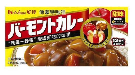 HOUSE 佛蒙特咖喱 (甜味) 230G(乾貨)^300230585