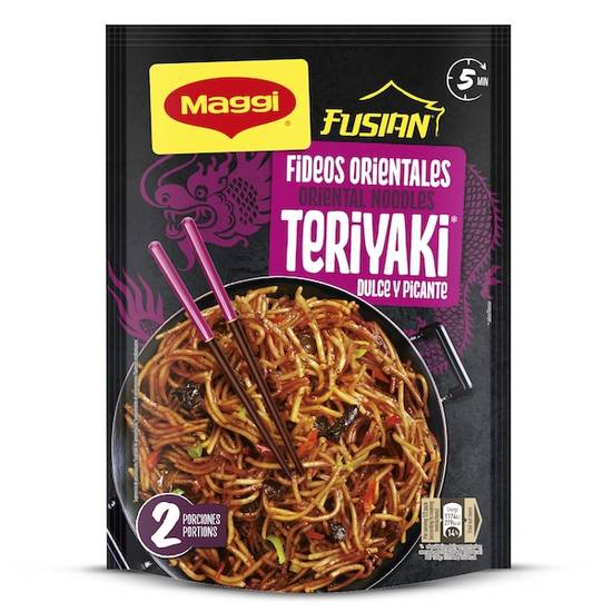 Fideos Orientales Fusian Sabor Teriyaki Maggi Sobre (130 g)