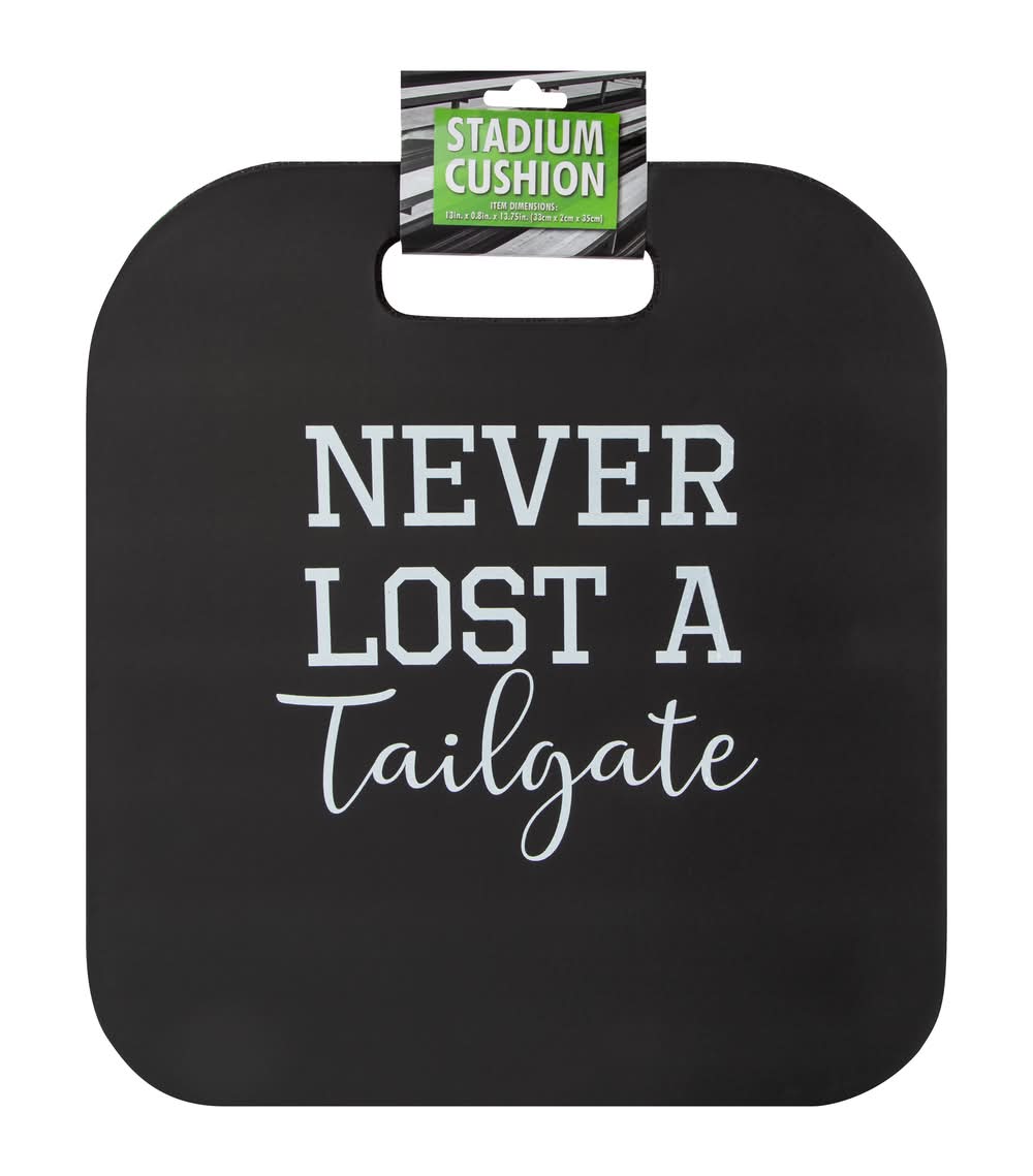 Printed Stadium Cushion Black