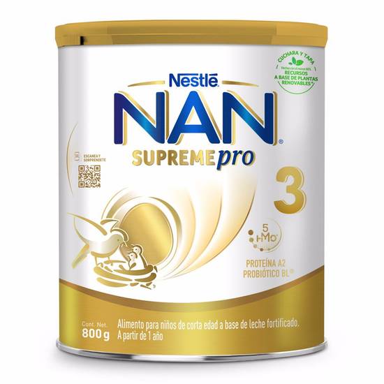 Nan fórmula supreme pro 3 (lata 800 g)