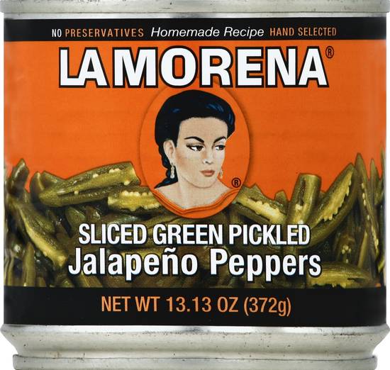 La Morena Sliced Green Pickled Jalapeno Peppers