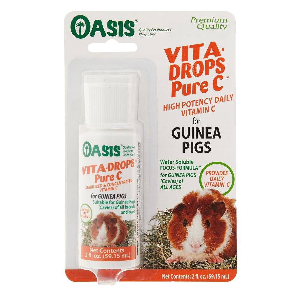 Oasis Vita-Drops Pure C High Potency Guinea Pig Vitamin C Supplement (Color: Assorted)