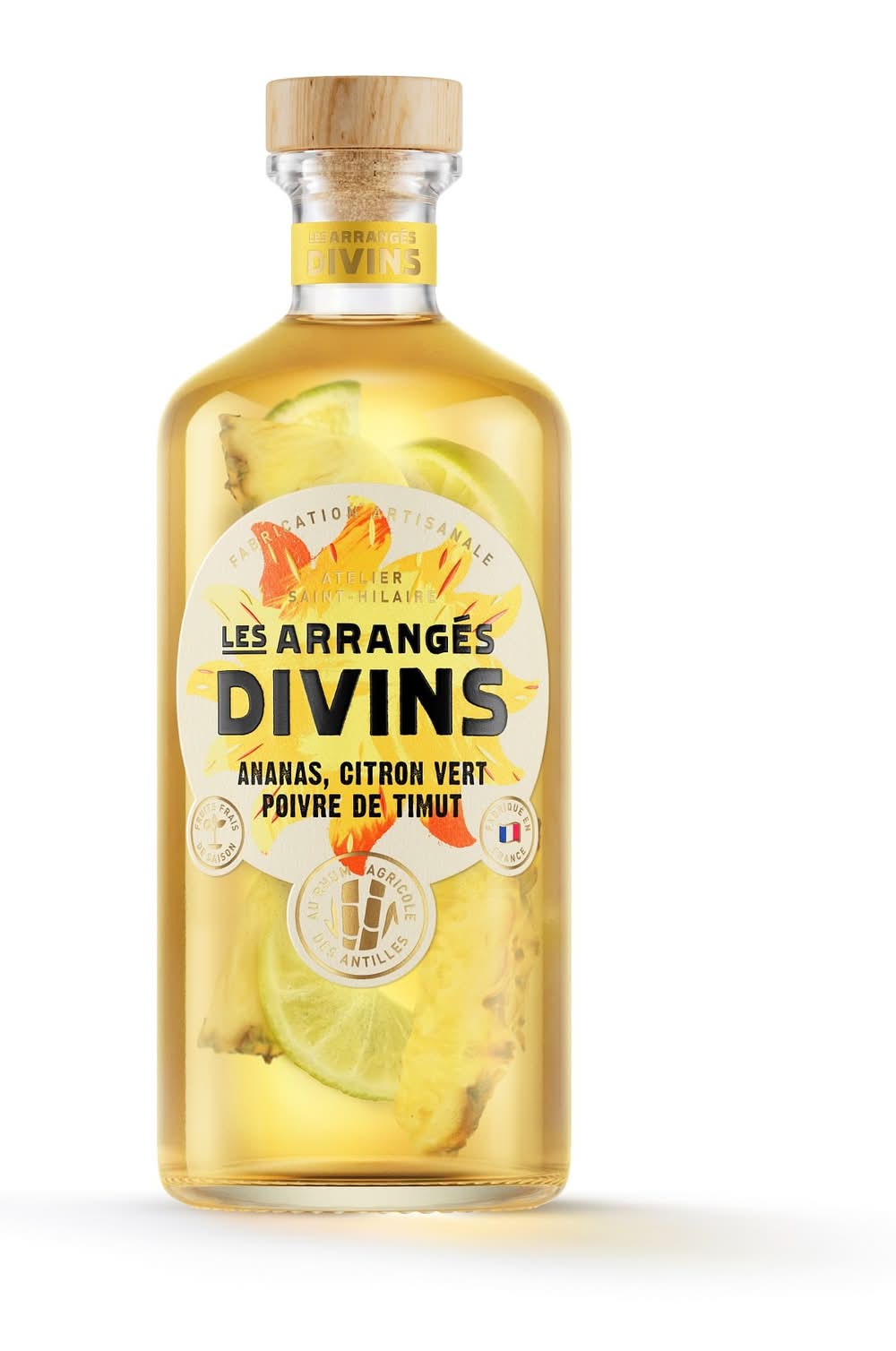 Les Arrangés Divins - Arrangé ananas, citron vert et poivre de timut (700ml)