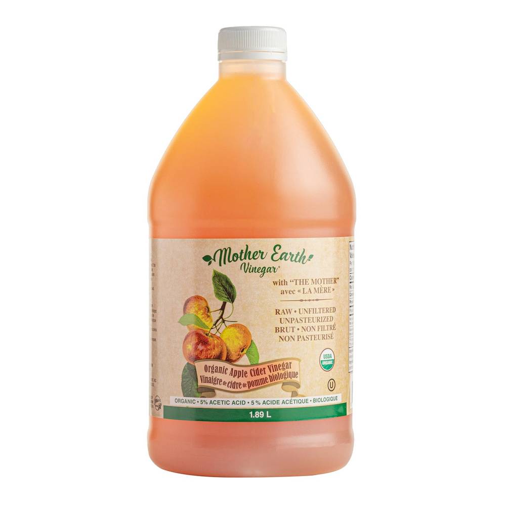 Mother Earth Vinegar - Vinaigre De Cidre De Pomme Biologique, 1,9 L