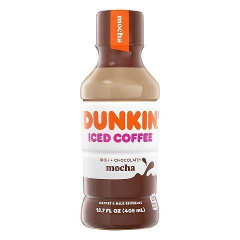 Dunkin Donuts Iced Coffee Mocha 13.7oz