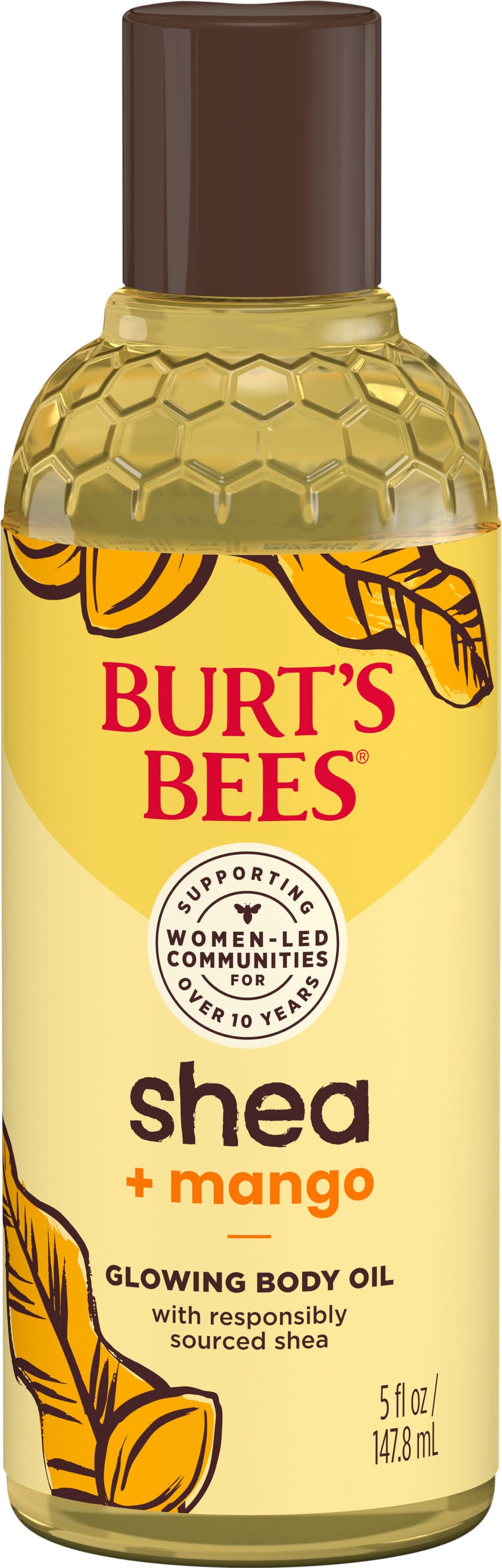 Burt's Bees Glowing Body Oil, Shea + Mango (5 fl oz)