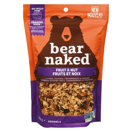 Bear naked bear naked* granola - fruits et noix, 340g (granola fait d’ingrédients sains et naturels) - fruit & nut granola (340 g)