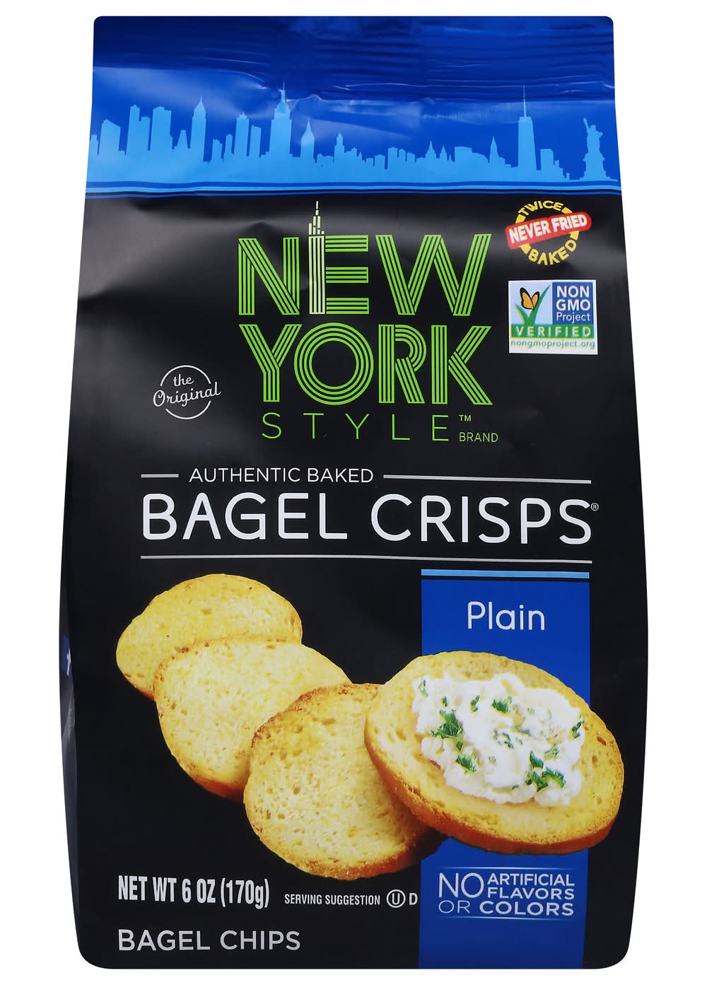 New York Style Plain Bagel Crisps (6 oz)