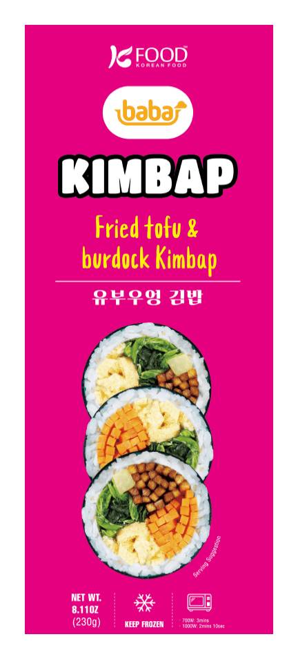 Baba's Fried Tofu & Burdock Kimbap (8.11 oz)
