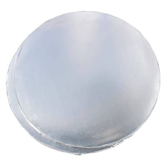 Celebrate It Round Cake Bases, Silver (2 ct)