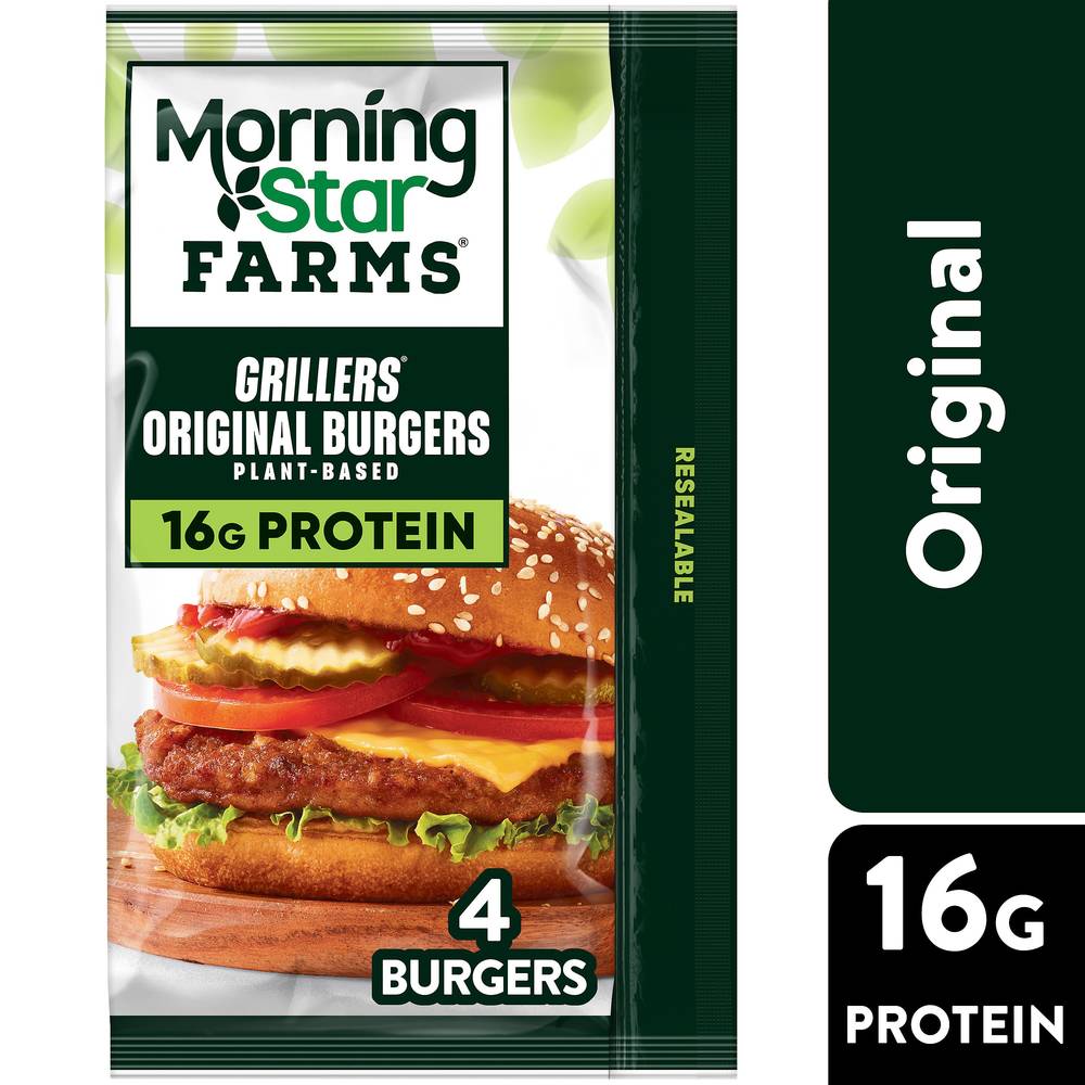 MorningStar Farms Plant Based Original Veggie Grillers (9 oz)