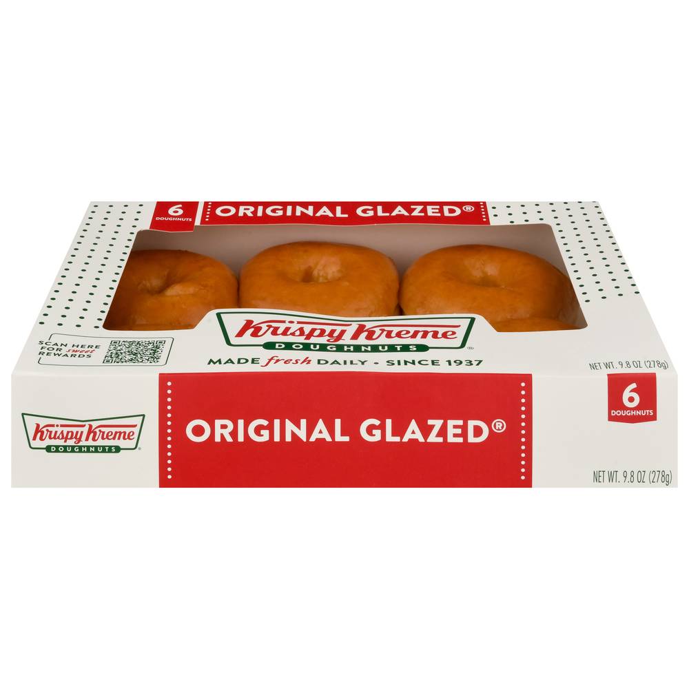 Krispy Kreme Original Glazed Doughnuts, Half Dozen (9.9 oz)