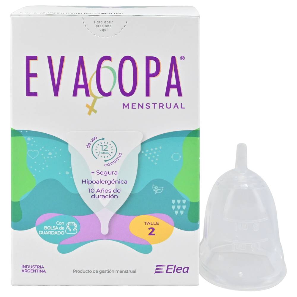 EVACOPA COPA MENSTRUAL T-2 CAJ*1