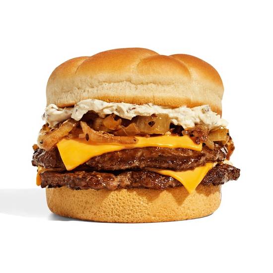 French Onion Double Cheeseburger