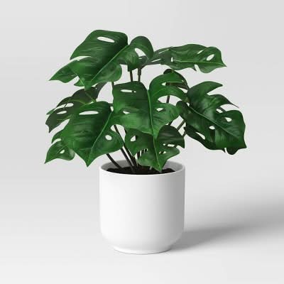 Room Essentials Monstera Artificial Plant, 4.6x7.2 in