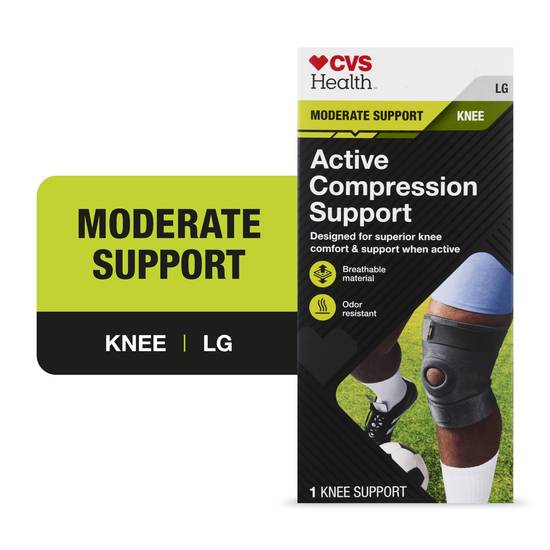 CVS Health Active Compression Knee Support, LG