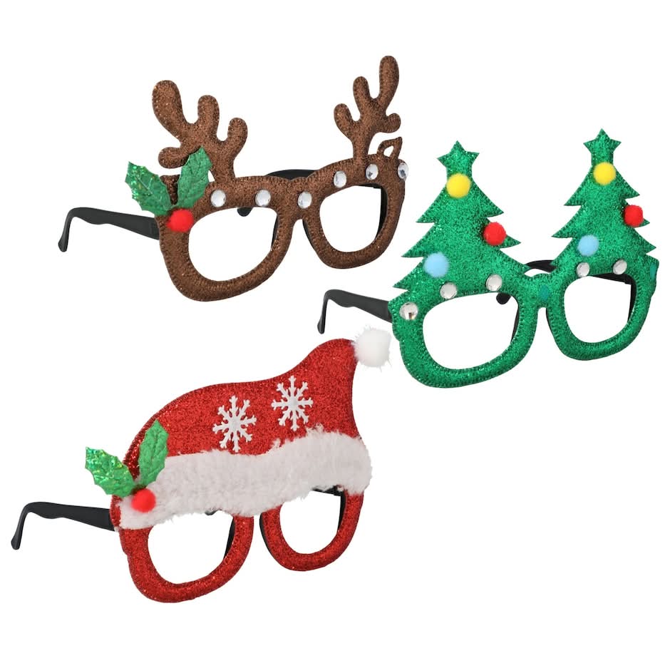 Christmas House Plastic Novelty Glasses