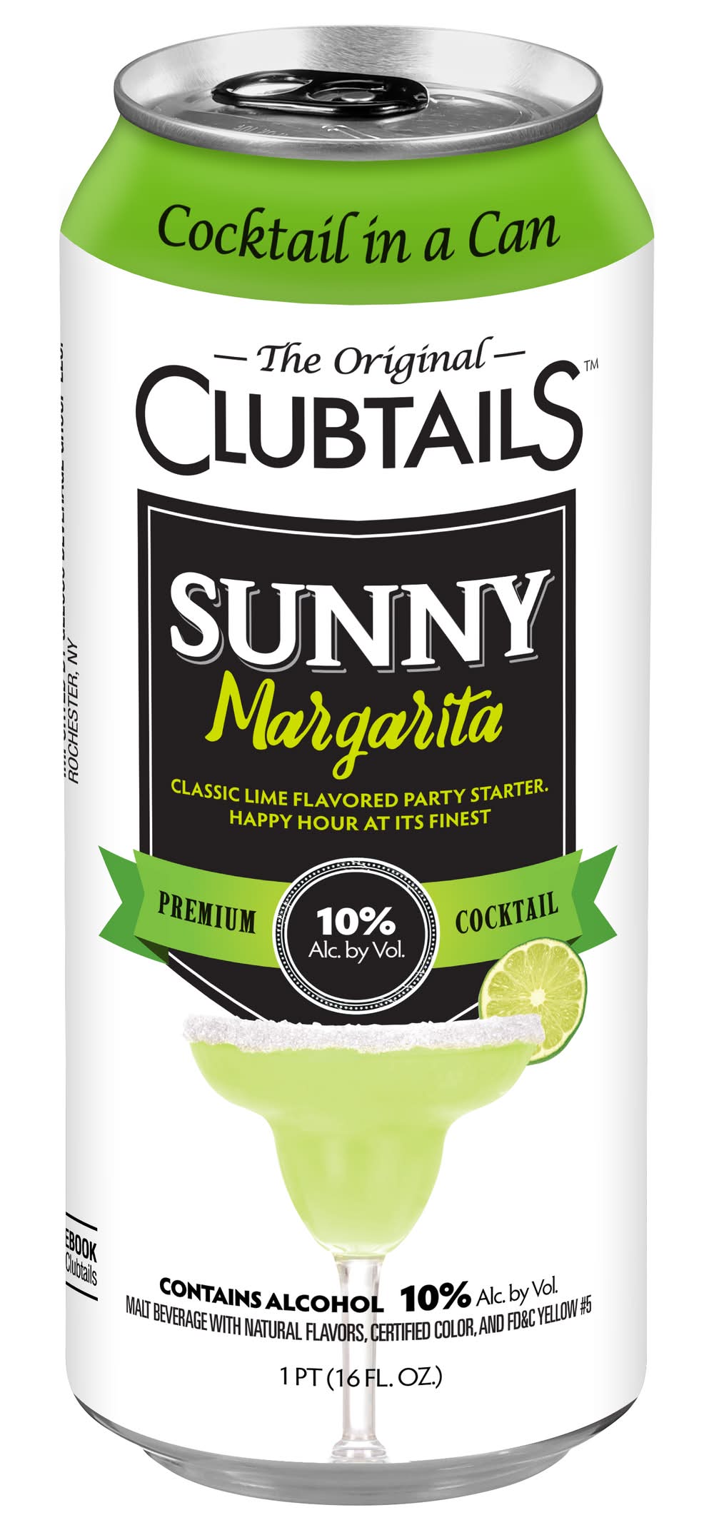 Clubtails The Original Premium Cocktail, Sunny Margarita (16 fl oz)