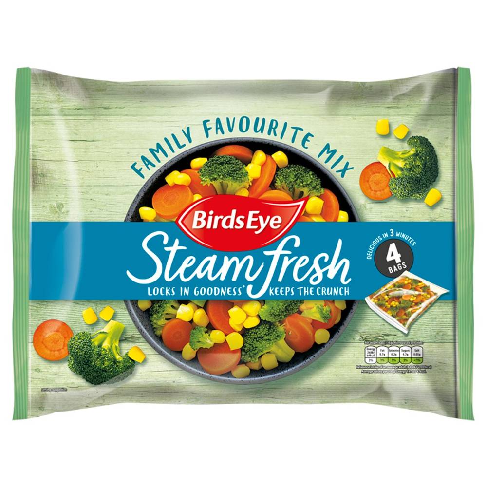 Birds Eye 4 Steamfresh Family Favourite Mix 540g