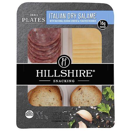 Hillshire Italian Dry Salame With Natural Gouda Cheese & Toasted Rounds Snacking (2.76 oz)