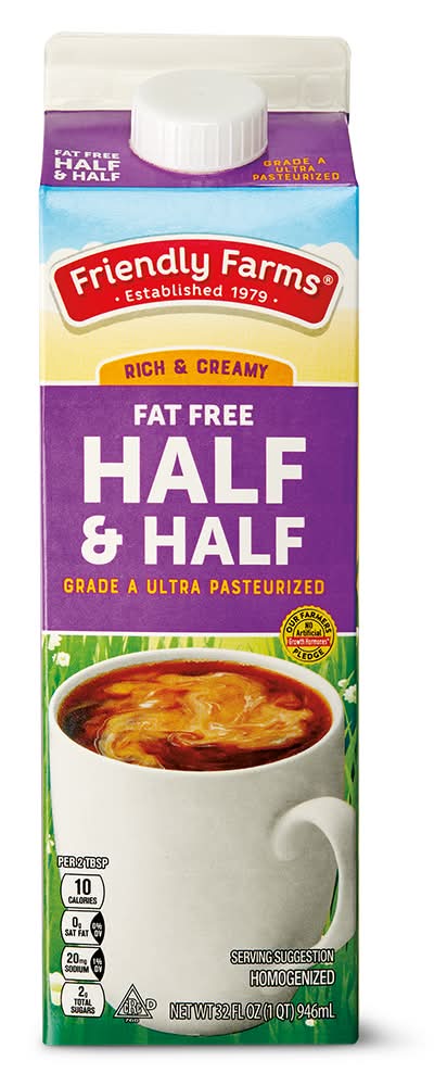 Friendly Farms Fat Free Half & Half