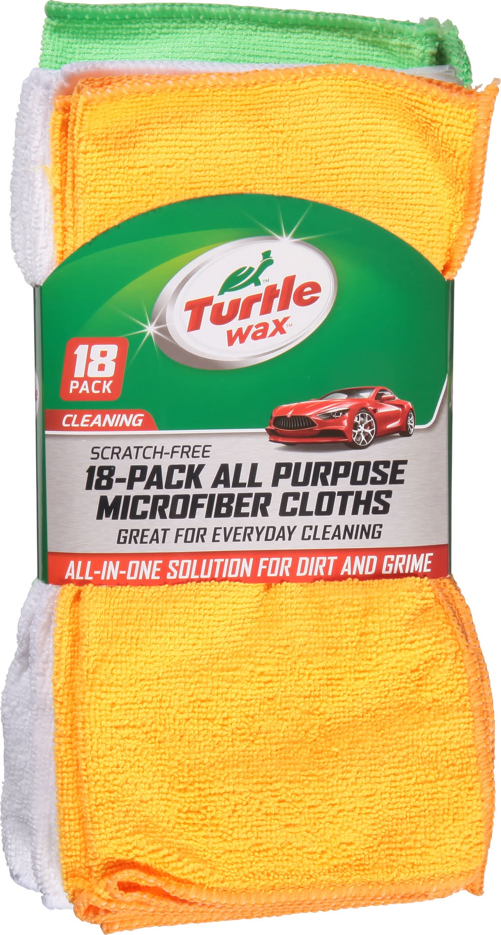 Turtle Wax All Purpose Microfiber Cloths For Cleaning (18 ct)